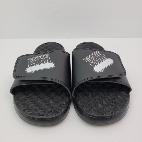 ISlide Mantra Mens Size 6 Womens Sz 7 Black Skate Fam Slip On Slide Sandals - Picture 3 of 16